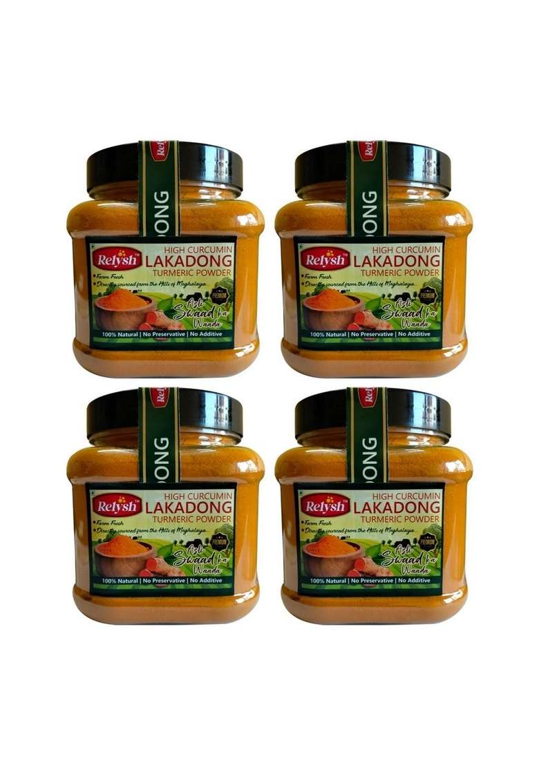 Relysh - Lakadong Organic Turmeric (Haldi) Powder | High Curcumin 7-9% Content Sourced directly from Jaintia Hills of Meghalaya Pure, Chemical Free I VEGAN Certified (1 KG) - Indya