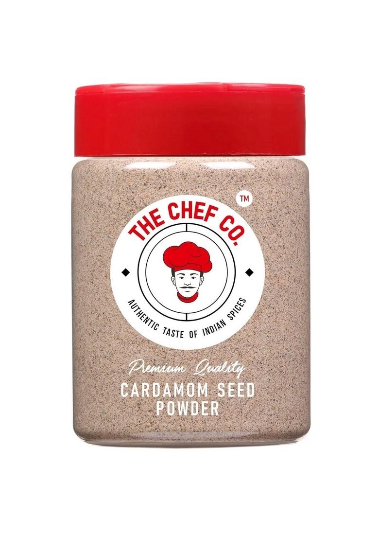 The Chef Co. Cardamom Seed Powder, 145g (Pack of 1) | Elaichi Velchi Powder Only No Husk For Cooking and Desserts |NO Artificial Flavours & Colours