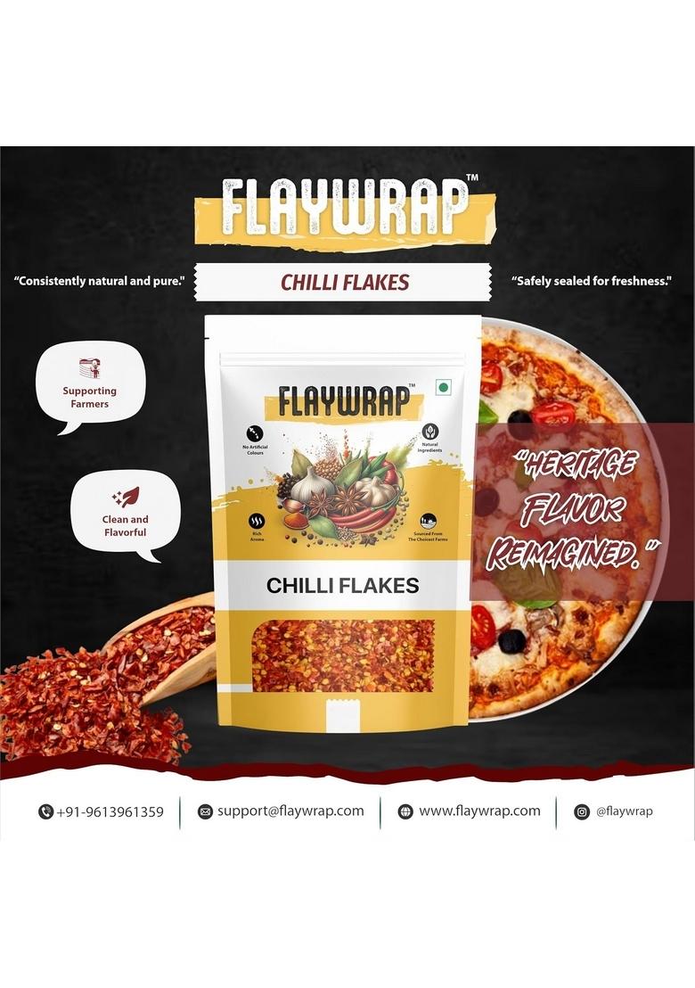 FlayWrap 200g Chilli Flakes & Oregano Combo | Premium Pizza Pasta Seasoning Italian Herbs Spices Sprinkle for Fast Food, Pasta, Sandwich, Salad More