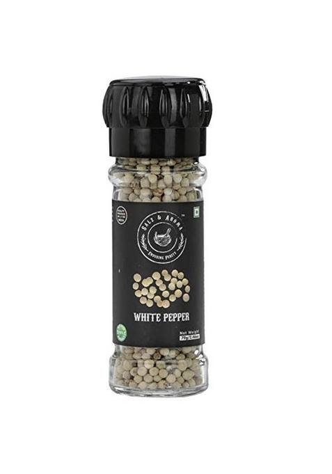 Salz & Aroma White Pepper Whole/ Safed Mirch Grinder, 70 g