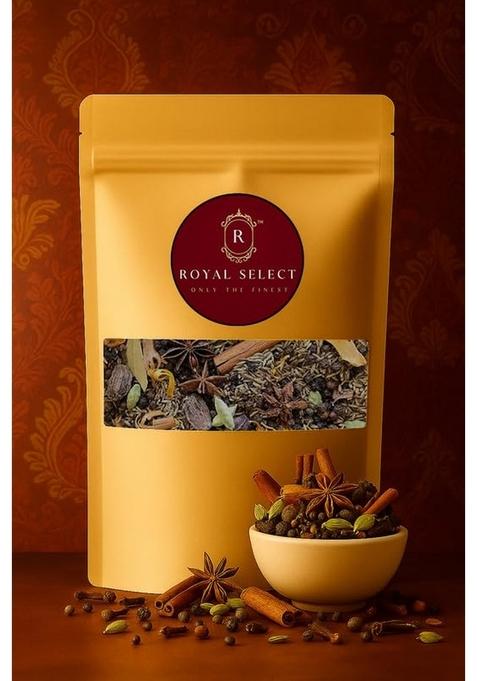 ROYAL SELECT ONLY THE FINEST Sabut Garam Masala | Perfect for Veg & Non Curries, Gravies, Rice, and More No Artificial Additives Shahi Made in Small Batches 100% Natural Ingredients 200gm