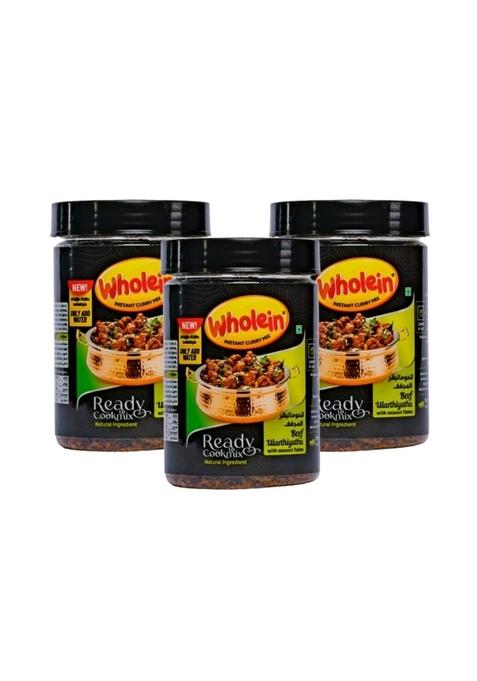 Wholein Beef Ularthiyathu Instant Ready-to-Cook Mix - 120g (Pack of 3) | Just Add Water, 100% Natural Ingredients No Artificial Colour, Only Preservatives