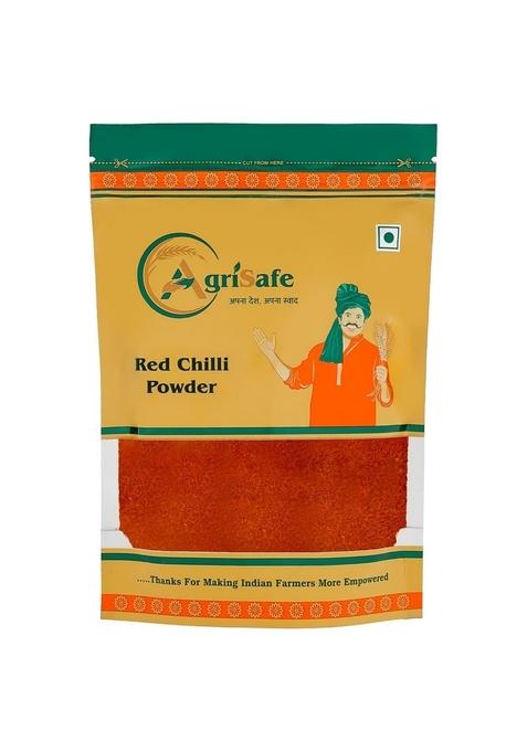 AgriSafe Red Chilli Powder | Spicy Mirchi Flavorful Ground for Cooking Enhances Taste & Heat Fine Texture Ideal in Curries, Dals Masalas (200g) (Pack of 2)