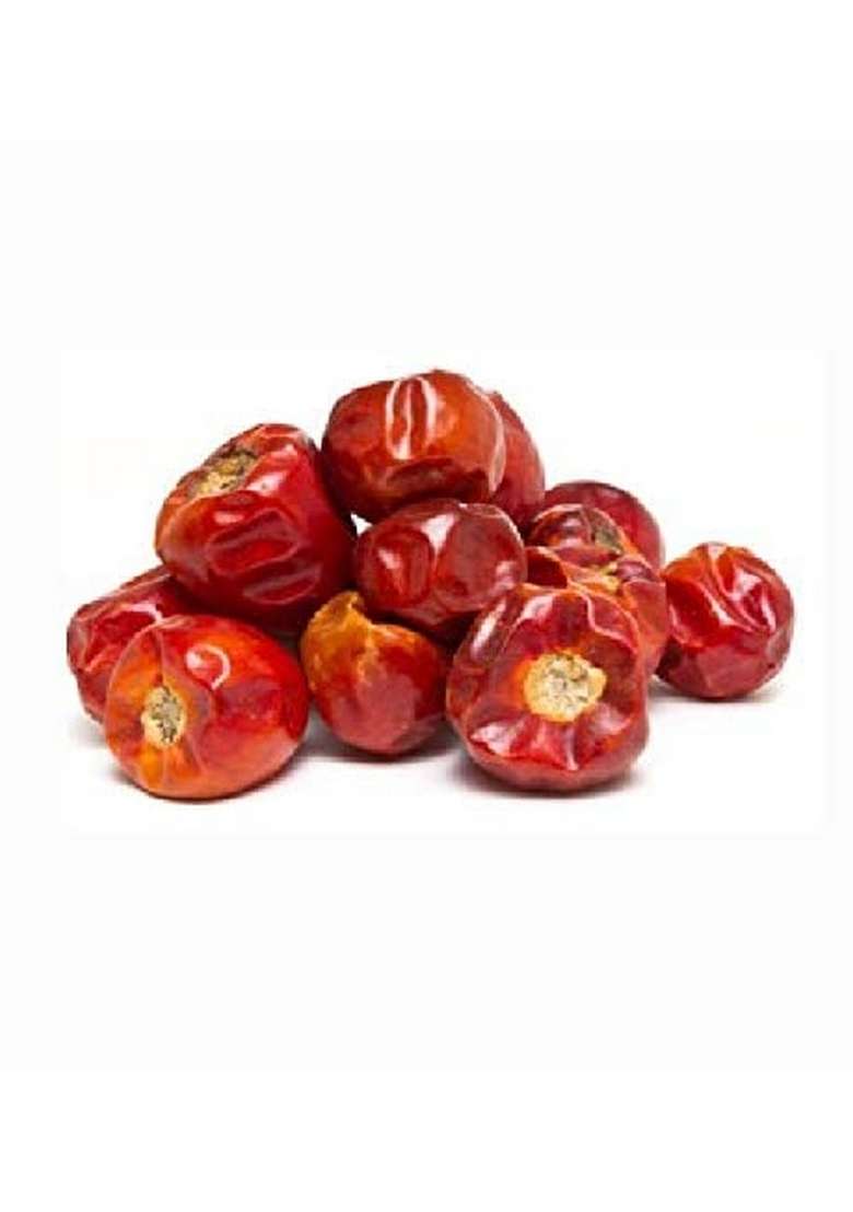 iChillies Dried Red Mundu/Round/Chettinad Chillies (Stemless) (250grams) - Indya