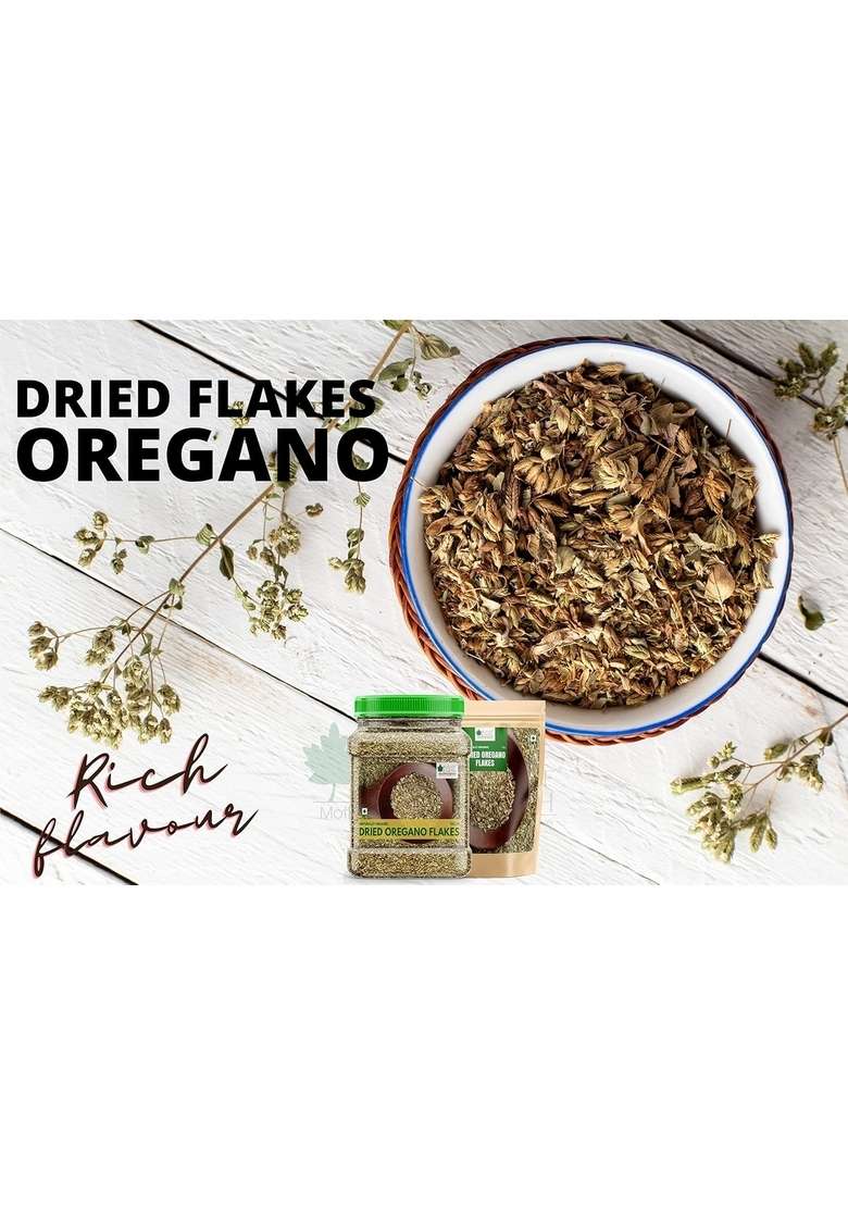 BLISS OF EARTH 300Gm Naturally Organic Dried Oregano Flakes For Seasoning On Pizza & Pasta - Indya