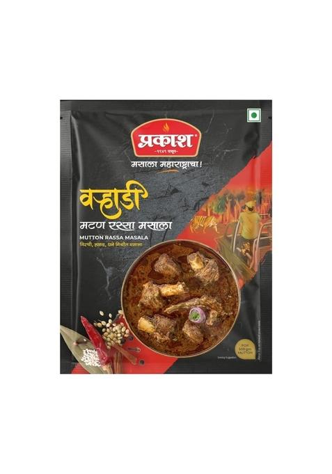 Prakash Varhadi Mutton Rassa Masala 25 gram | Pack of 4 Ready to Use Easy cook Authentic Maharashtra Spices Serves (Per Pack) No Preservatives, Colours or Artificial Flavours