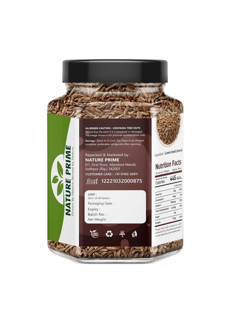 Nature Prime Whole Cumin Seeds Jeera 500gm