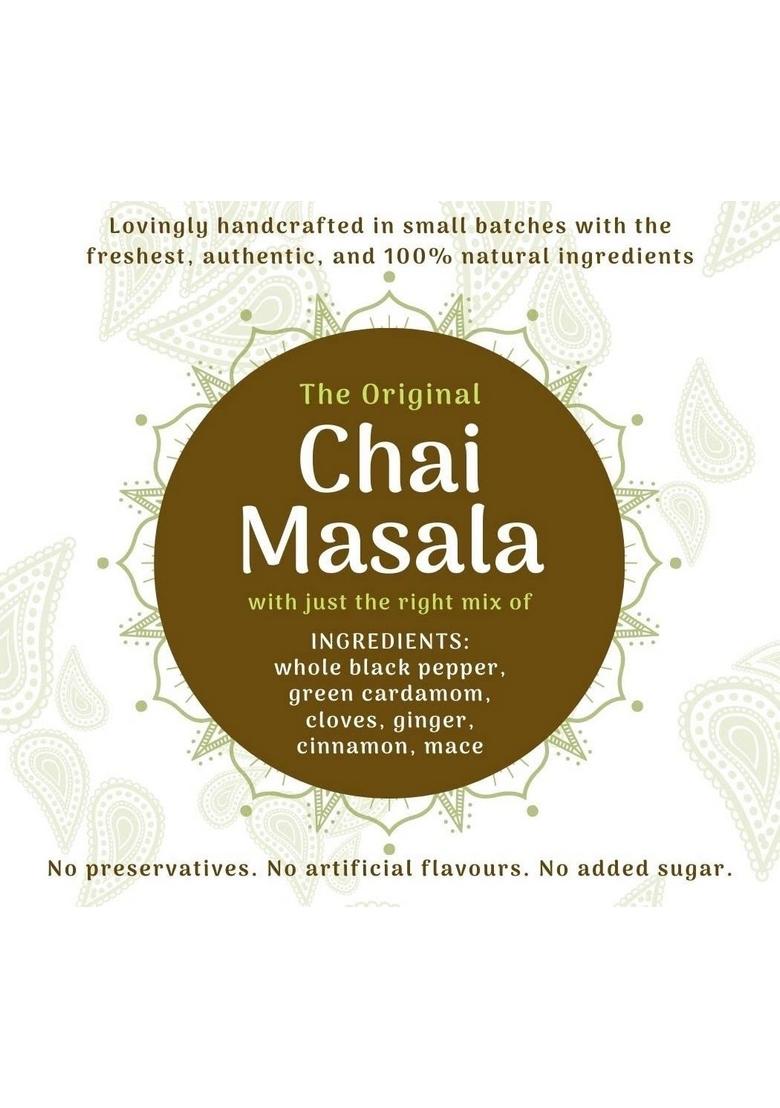 House of Jodhpur Original Chai Masala (Tea spice mix) 50gm |Authentic Taste | Whole black pepper, Green cardamom, Cloves, Ginger, Cinnamon, Mace
