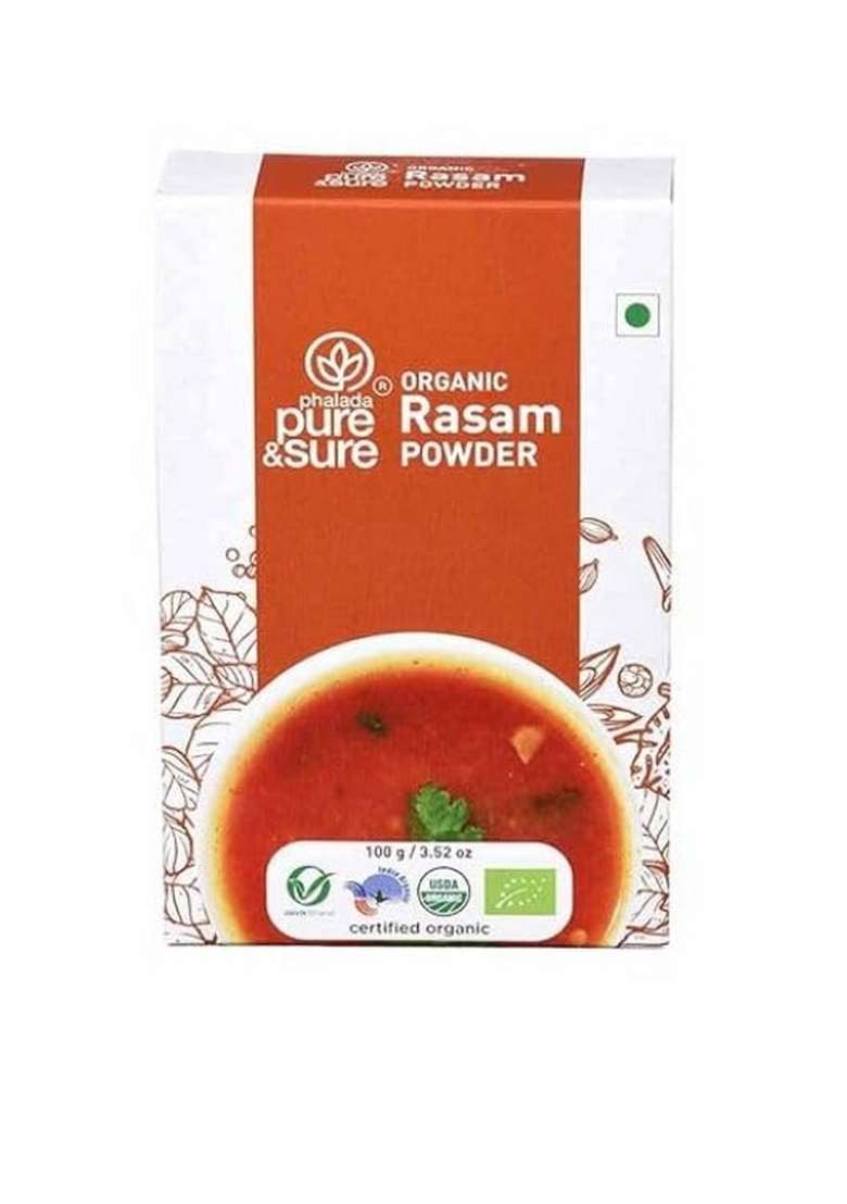 Phalada Pure & Sure Combo Pack Of Organic Rasam Powder-100Gms + Pav Bhaji Masala-100Gms - Indya