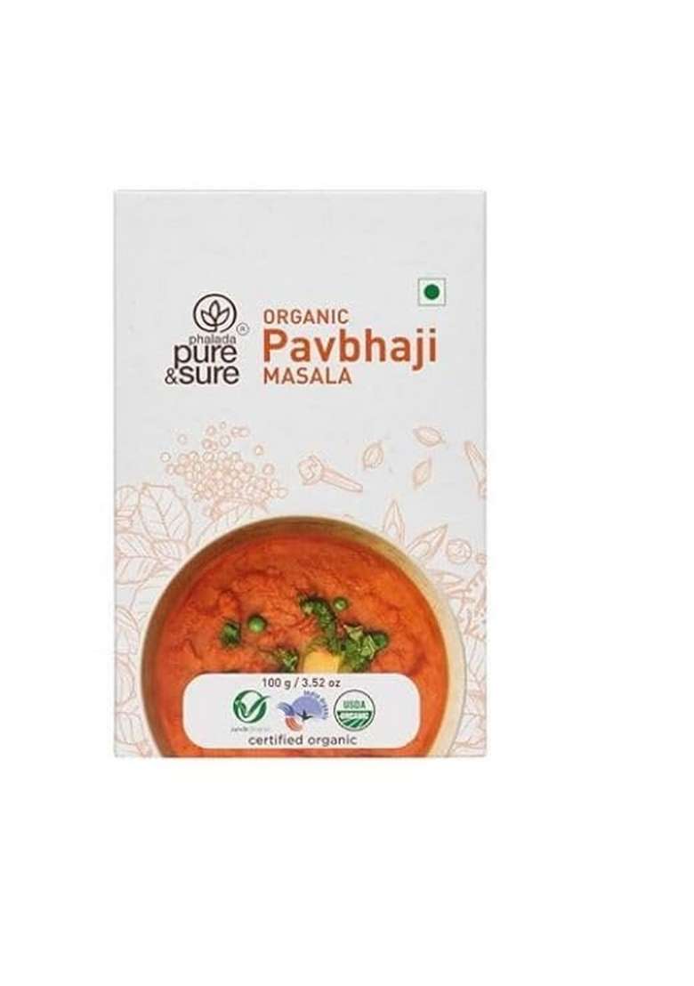 Phalada Pure & Sure Combo Pack Of Organic Rasam Powder-100Gms + Pav Bhaji Masala-100Gms - Indya