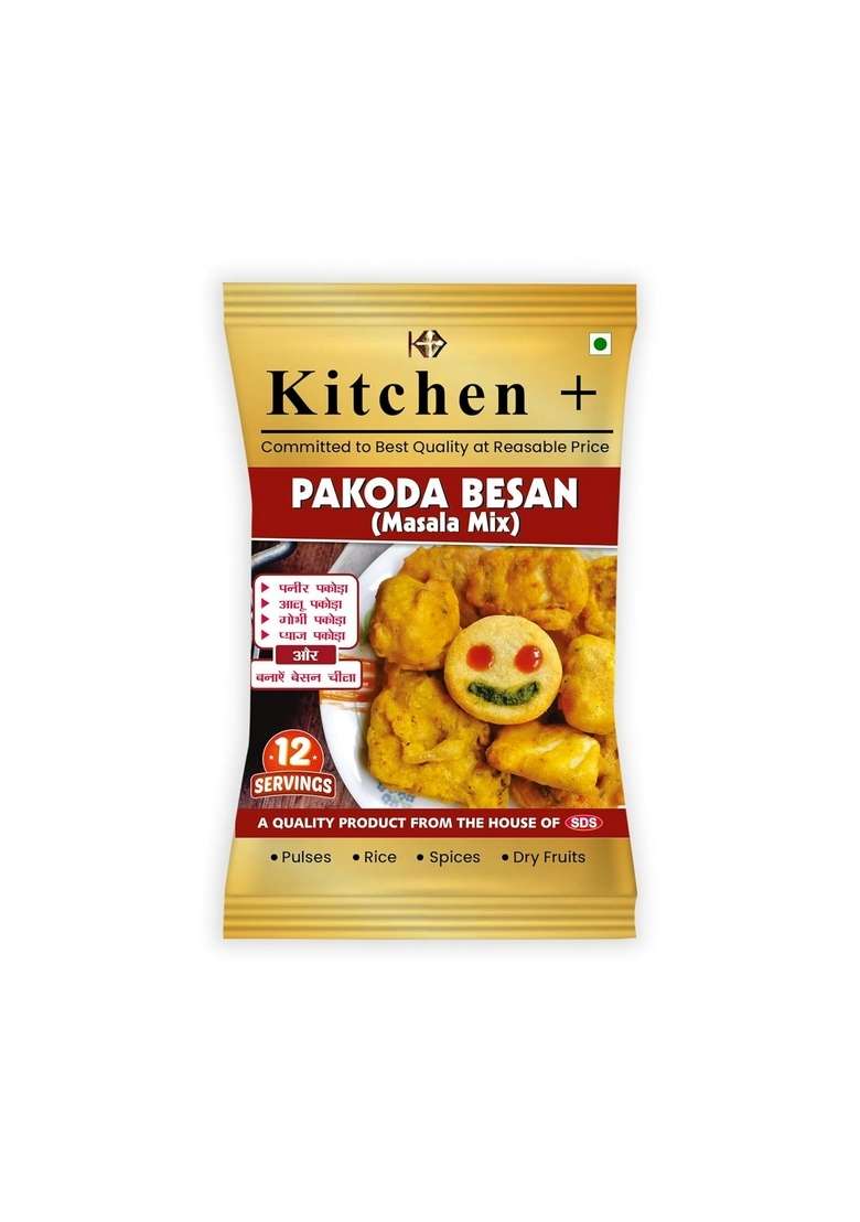 SDS Pakoda Besan Powder - 400g (Pack Of 1) | Grade Gram Flour for Crispy Fritters & Snacks 100% Chana Dal Ideal Bhajiya, Chilla, Dhokla, Kadhi Indian Cooking - Indya