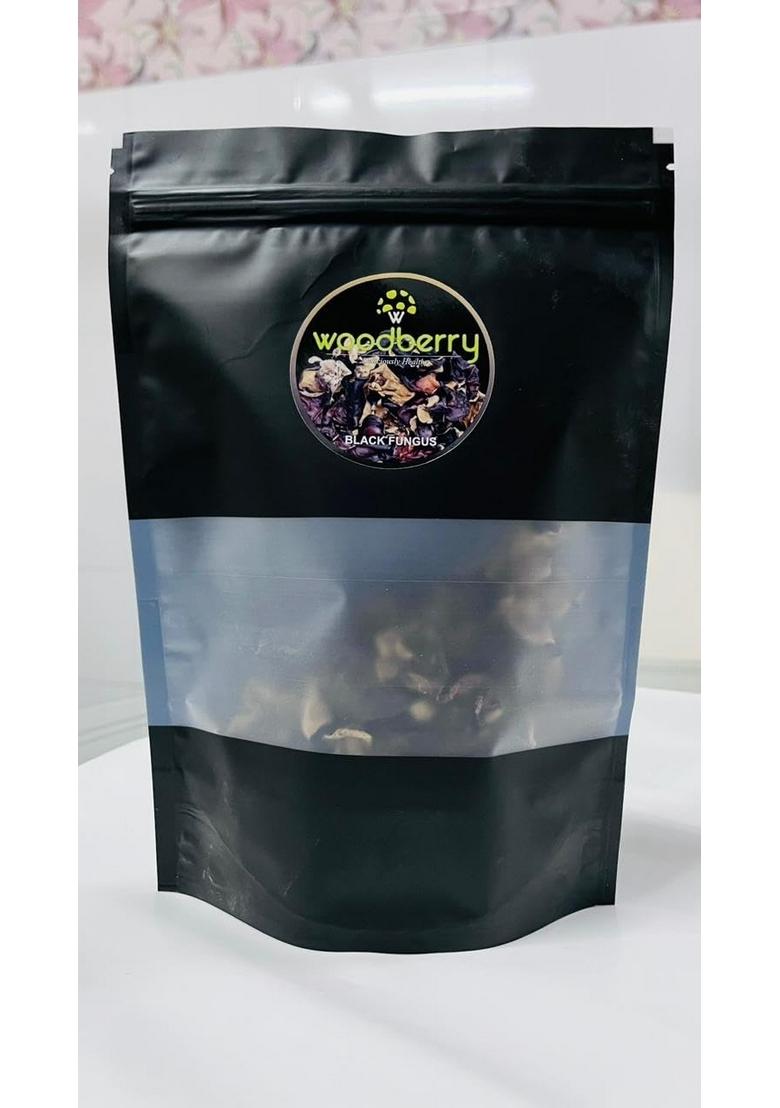 WOODBERRY Black Fungus Mushrooms, Dried Wood Ear High in Antioxidants, for Soups, Stir-Fries, Salads