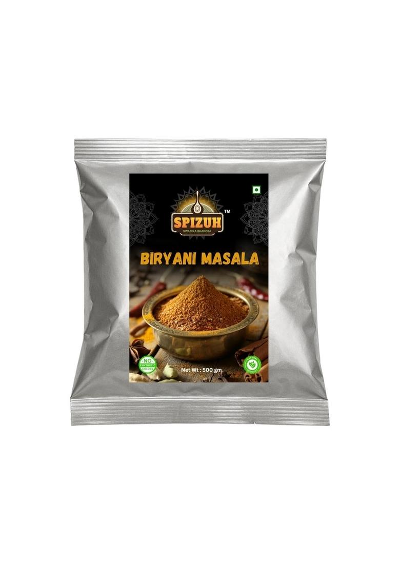 SPIZUH Premium Biryani Masala 500g Authentic Indian Spice Blend for Veg & Non-Veg | Perfect Chicken, Mutton, Egg, Paneer Hyderabadi Pure Natural, No Artificial Additives