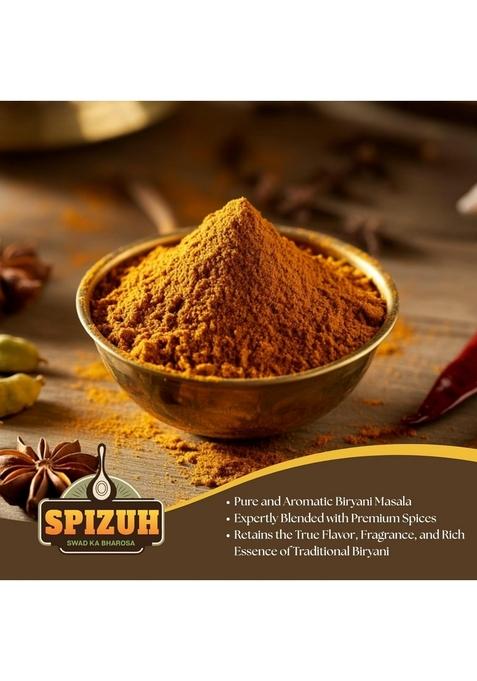SPIZUH Premium Biryani Masala 500g Authentic Indian Spice Blend for Veg & Non-Veg | Perfect Chicken, Mutton, Egg, Paneer Hyderabadi Pure Natural, No Artificial Additives
