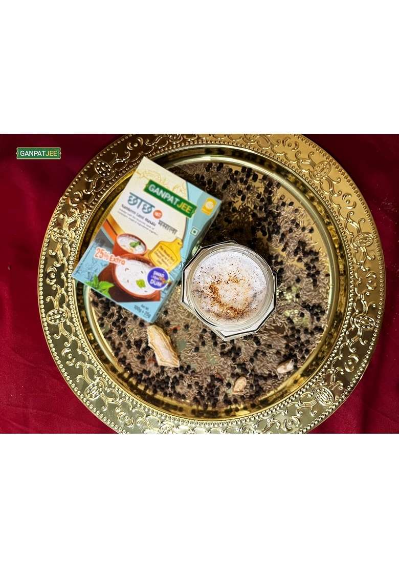 Ganpatjee Buttermilk Namkeen Lassi Chach Masala Powder, 250G | PACK OF 125G X 2 - Indya