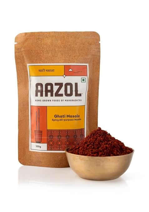 AAZOL Ghati Masala: Spicy All-purpose Masala - 100g | Authentic Powder NO Adulteration Hand Pounded
