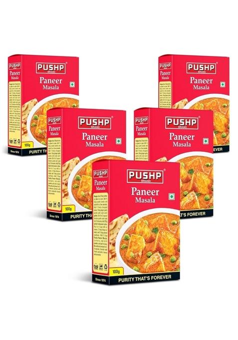Pushp Brand Paneer Masala Box (100g Pack of 5)