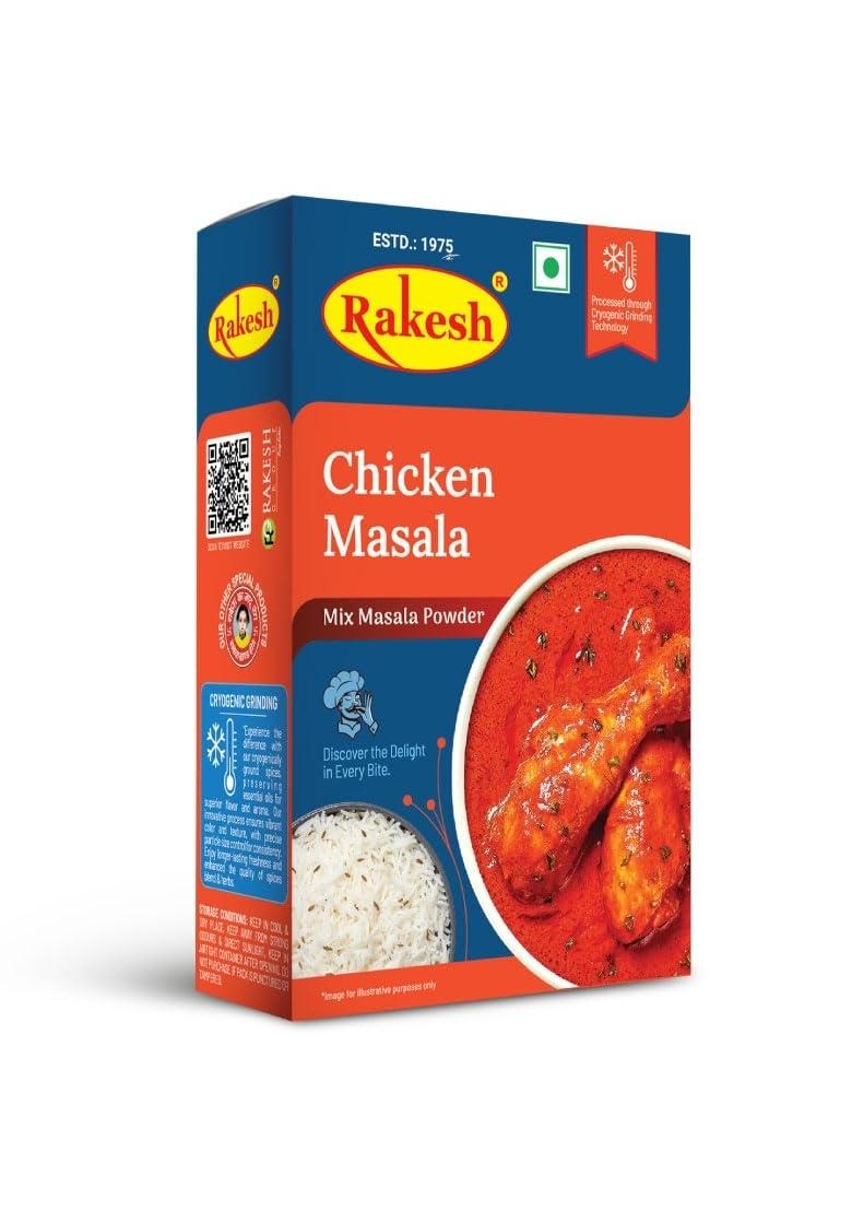 Rakesh Group Chicken Masala 50G Combo Packs,Tasty&Special Powder Packs(6Pcs)
