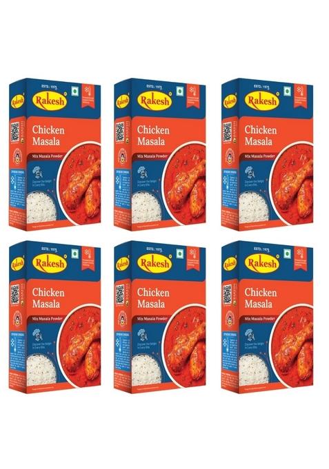 Rakesh Group Chicken Masala 50G Combo Packs,Tasty&Special Powder Packs(6Pcs)