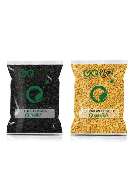 Goshudh Dana Methi 400gm & Kalonji 100gm Combo Pack 500g