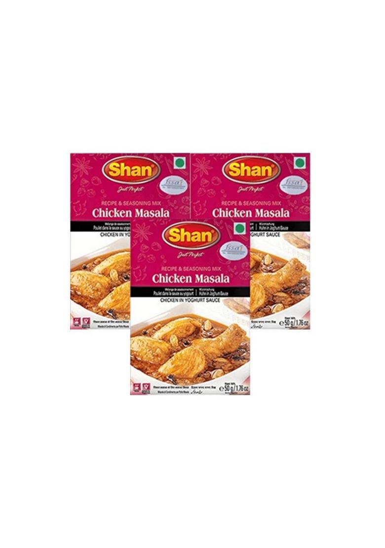 Shan Han's Chicken Gravy/Curry Masala, 50 g (Set of 3)
