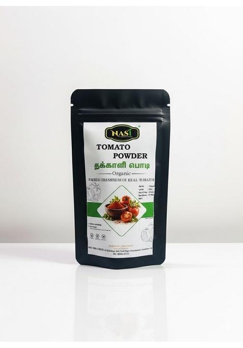 NASI Food & Spices Sun-Dried Tomato Powder | Natural Flavour Enhancer Antioxidant-Rich No Additives Perfect for Sauces, Curries Seasoning Pack of 4 (100g Each)