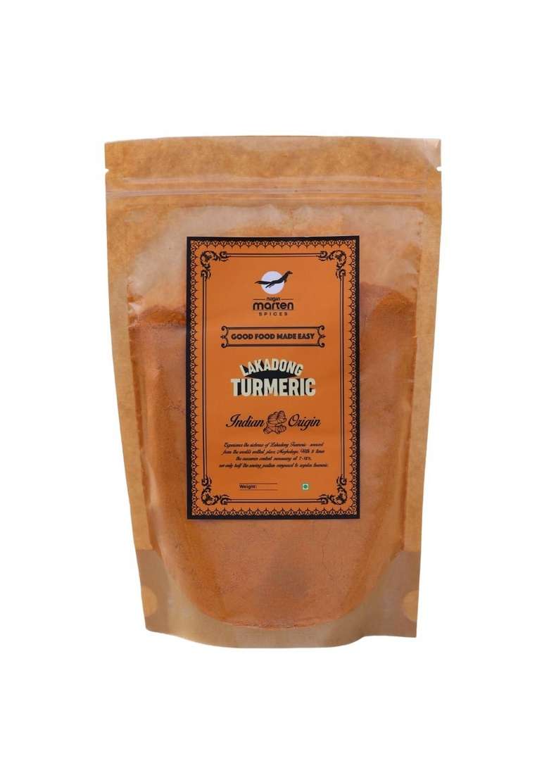 Nilgiri Marten Spices Lakadong Turmeric (Haldi Powder)| 7-12% Curcumin| GiTagged| Natural & Pure | Single Origin (1000G) - Indya