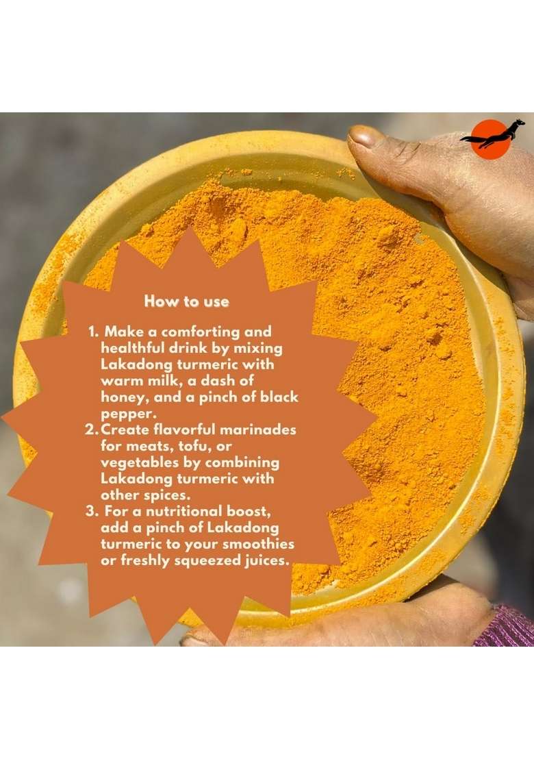 Nilgiri Marten Spices Lakadong Turmeric (Haldi Powder)| 7-12% Curcumin| GiTagged| Natural & Pure | Single Origin (1000G) - Indya