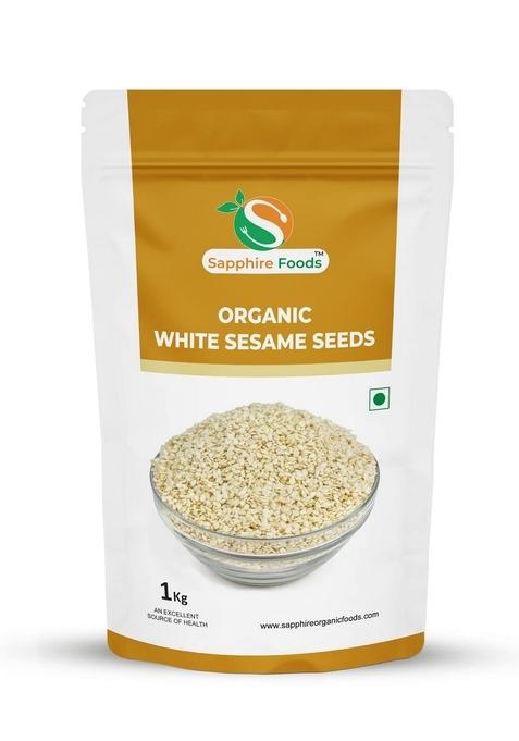 SAPPHIRE FOODS Organic White Sesame Seeds