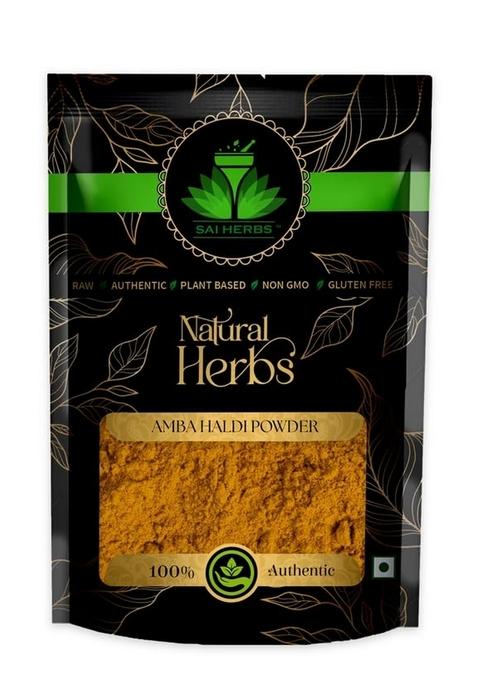 SAI HERBS Amba Haldi Pure Ayurvedic Churan - Jangli Curcuma Aromatica Wild Turmeric & Natural (1 KG)