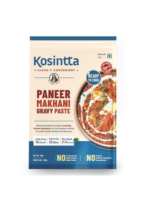 Kosintta Paneer Makhani Gravy Paste | Ready to Cook Serve in 15 mins Serves 2-3 No Preservatives Palm Oil Tasty and Aromatic Short Shelf Life Maximum Freshness 100g