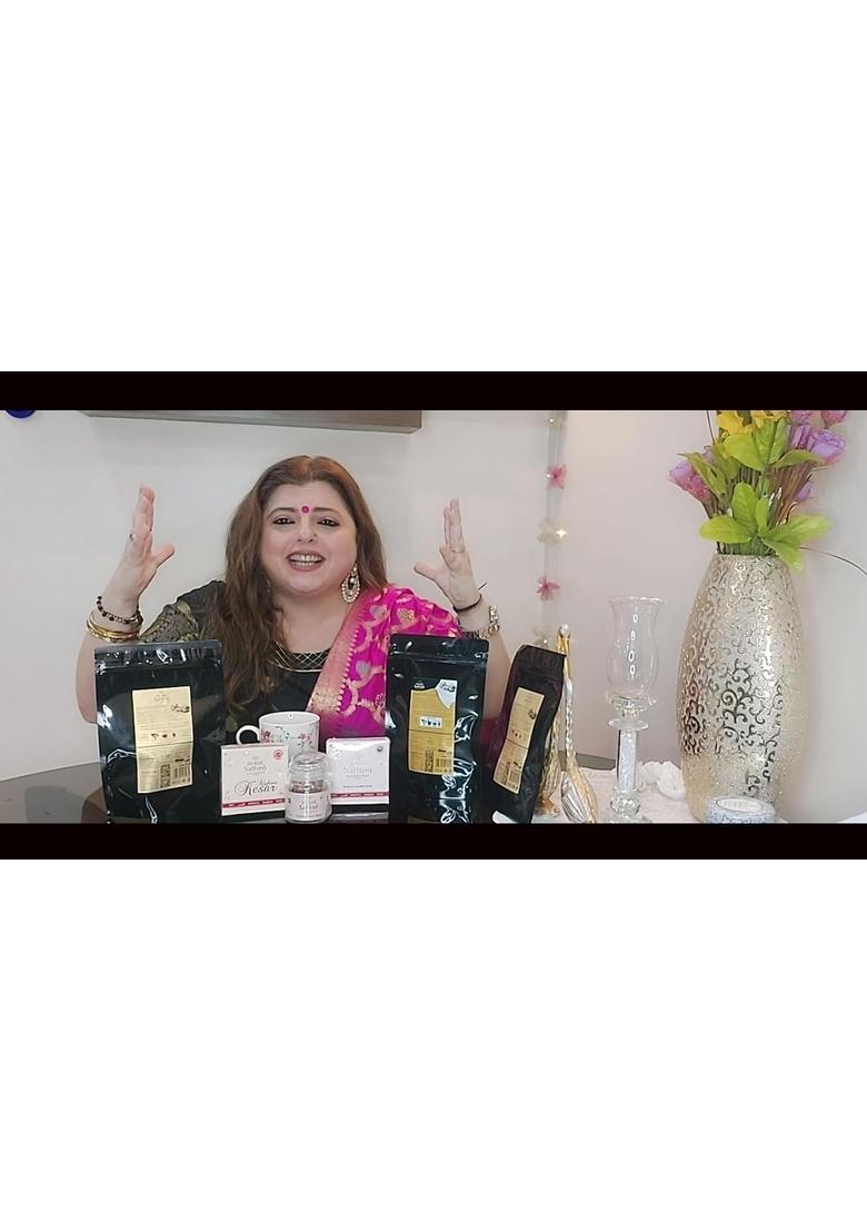 House of Saffron 1gram Original Kashmiri Pure Kesar for Pregnant Women, Milk, Biryani, Cooking, Skin, Tilak Grade A1+++ All Red Long Threads Natural