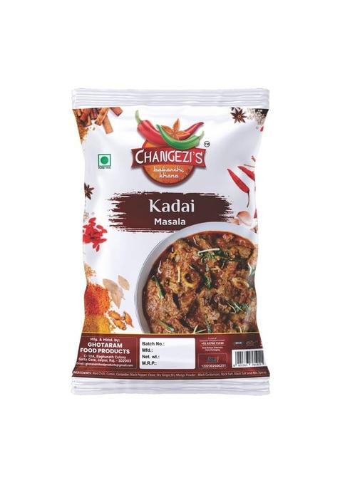 Changezi's Kadai Masala | Chicken Awadhi Kadhai Khada Exotic Spices Blend Mutton Handi Meat Ready to Cook Masala-240Gx1Pk