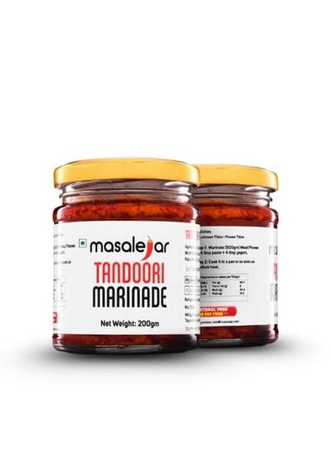 masalejar Tandoori Marinade Ready To Cook|Smoky Masala Chicken Fish Paneer Tikka Mushroom Cholesterol & Trans Fat Free (Pack Of 1 X 200 Gram) (Serves 5-6 People)