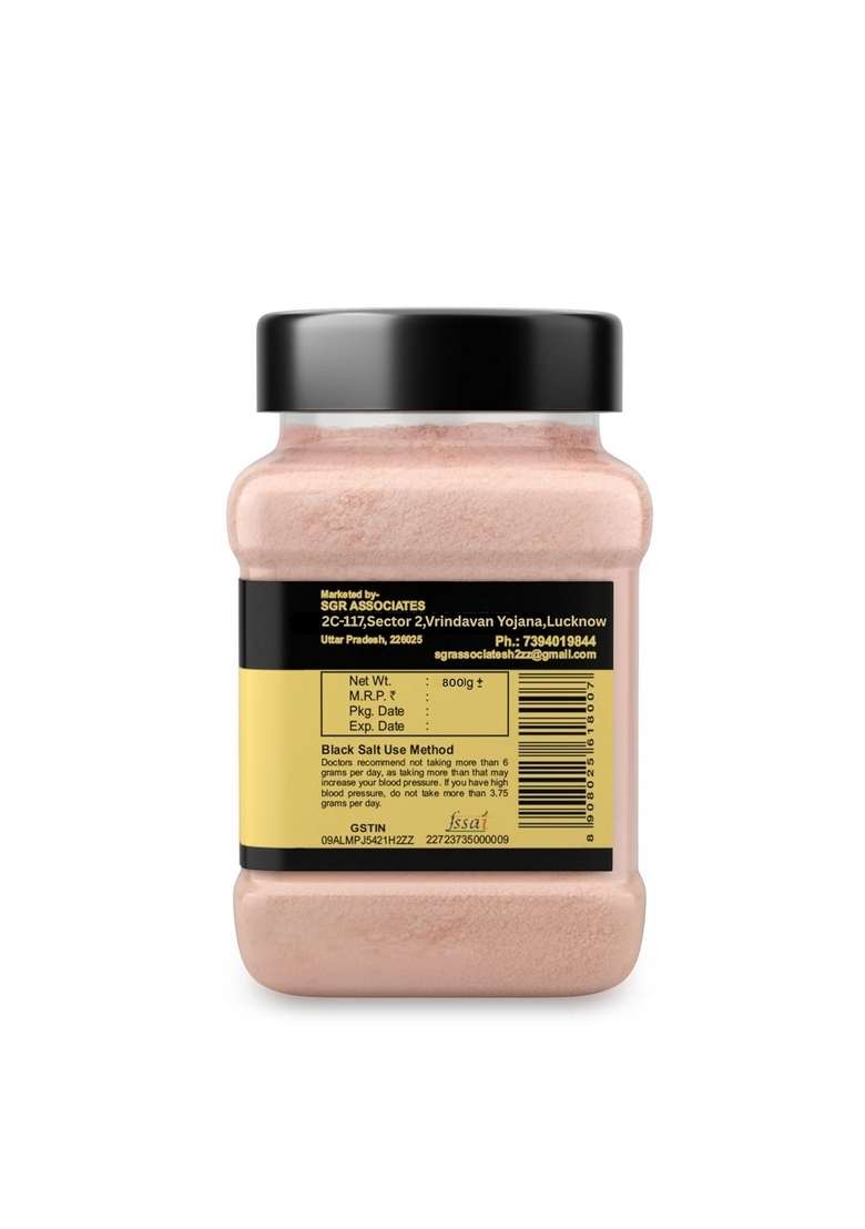 DIVIT Natural Black Salt Powder Kala Namak for Cooking & Seasoning, 800g - Indya