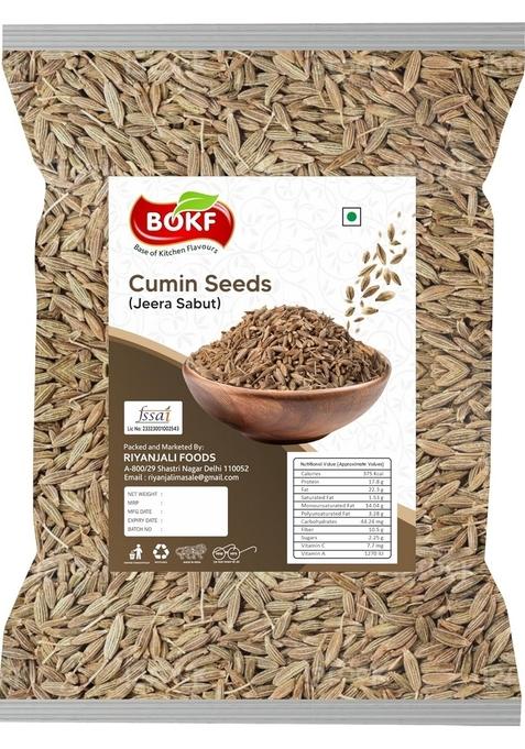 BOKF Cumin Seeds | Jeera Whole 100% Pure & Natural Spice Strong Aroma Taste For Cooking, Tadka Masala 200g Pack