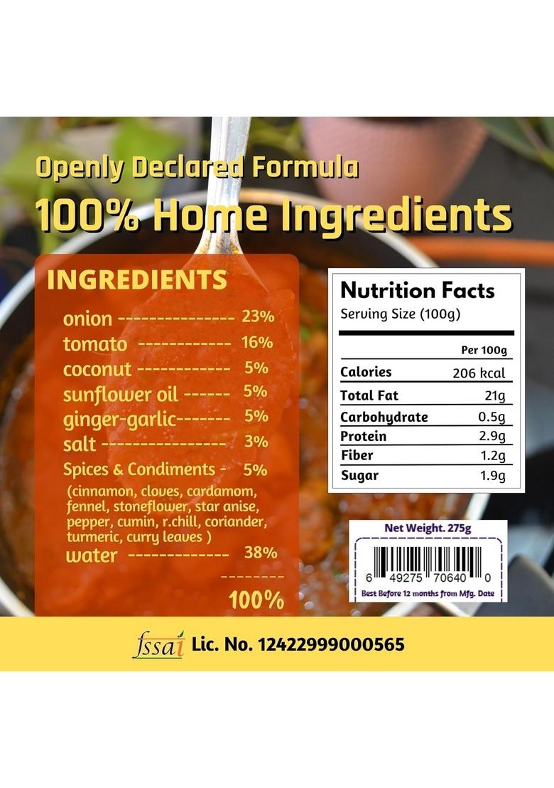 currychief Chettinad Curry Paste | Pack of 2 Just add Chicken and Water 100% Veg Masala Cook in 10 Minutes For 500g |100% Natural Zero Preservatives Net Weight 275g Serves 3-4