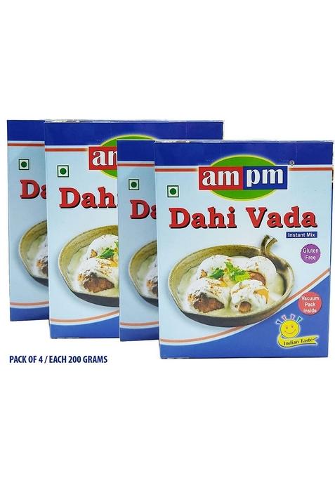 AM PM Instant Dahi Vada/Bhalla Ready Mix Pack of 4 800g