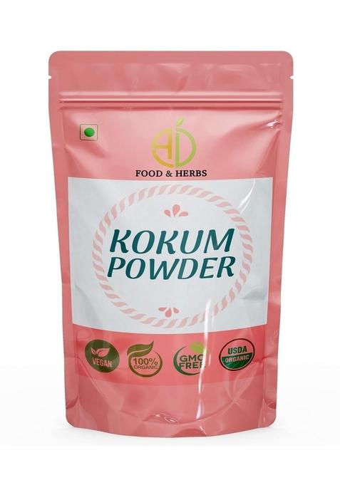 A D FOOD & HERBS Organic Kokum Powder/Gracinia indica/Malabar Tamarind Powder For Curries Dishes (_ 50 Gms)