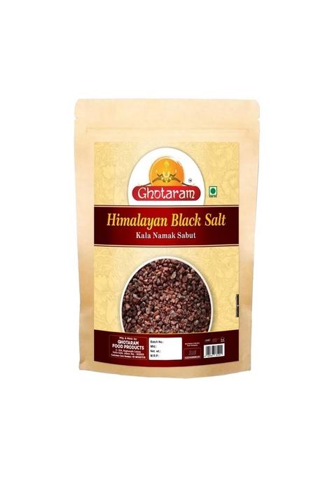 GHOTARAM Diwali Sale Mineral Rich Black Salt | Exotic Kala Namak Whole Natural Sabut Crystal Chunks Loon Chunks-200GM*1Pack Great Indian Festival