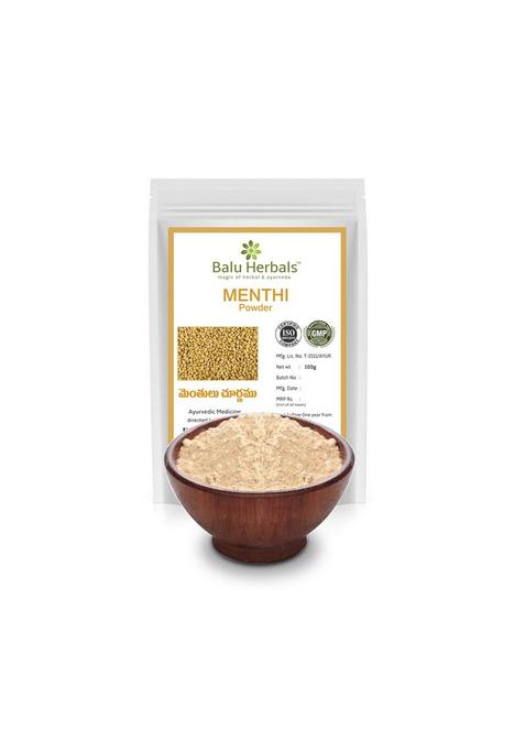 Balu Herbals Menthulu/Methi/Fenugreek Seeds Powder 100G