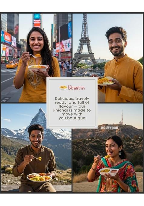 Bhaat.in Tehri Veg Pulao | Pack of 2 Ready-to-Eat Instant Meal Gluten-Free Tempered with Desi Ghee Convenient & Travel-Friendly No Cooking Needed