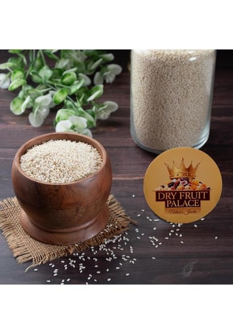 DRY FRUIT PALACE Premium White Sesame Seeds Safed Til for Weight Loss High in Nutrient Dietary Fibre Raw Eating Fresh and Natural (50 gm)