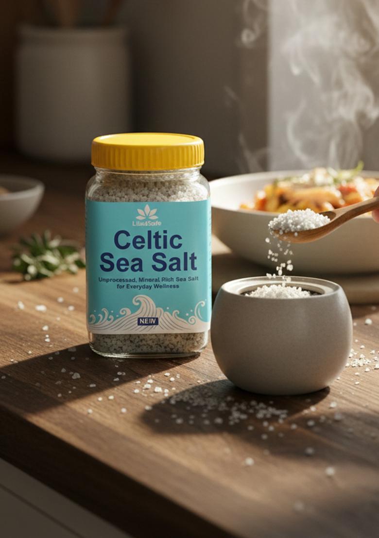 LibidSafe Premium Organic Celtic Sea Salt with 82 Minerals