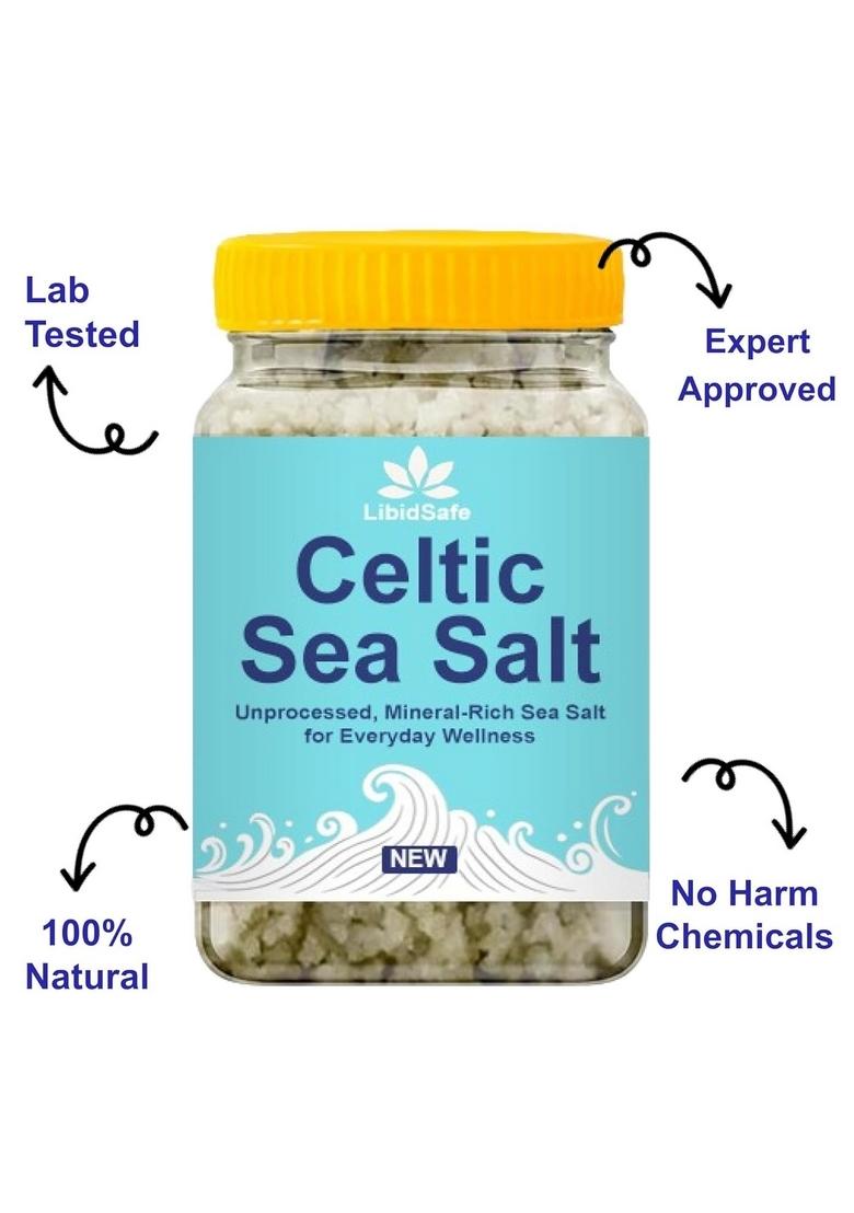 LibidSafe Premium Organic Celtic Sea Salt with 82 Minerals