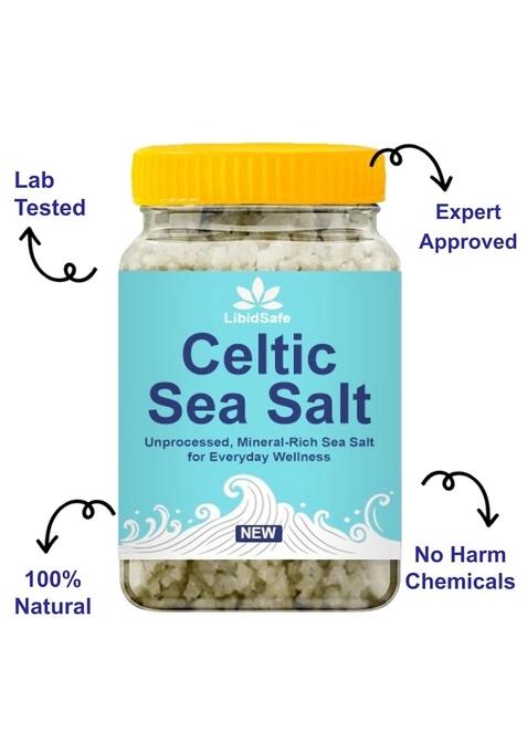 LibidSafe Premium Organic Celtic Sea Salt with 82 Minerals