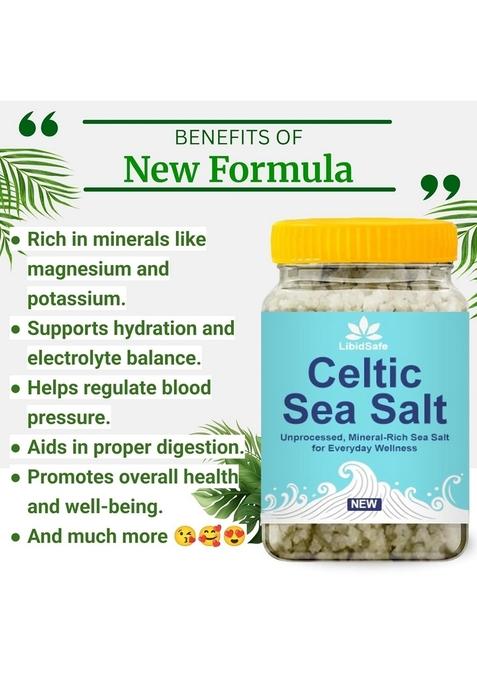 LibidSafe Premium Organic Celtic Sea Salt with 82 Minerals