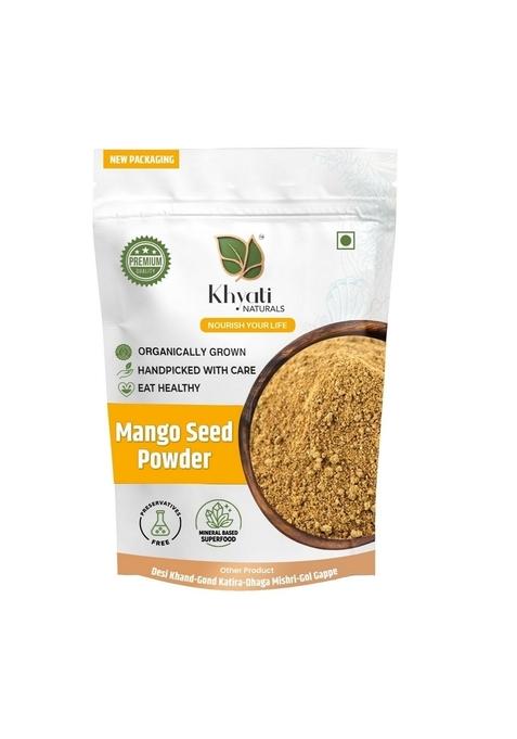 Khyati Naturals Mango Seed Powder 250g | 100% Pure & Organic Ayurvedic Superfood for Skin, Hair Health Rich in Antioxidants Vitamin C Vegan Cruelty-Free