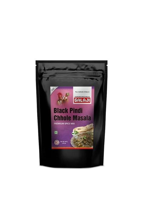 GALAJI Black Pindi Chole Masala - 50 Grams Homemade Powdered | for Healthy Cooking Ready to Cook All Seasonings Spices Pure & Hygiene Spice Mix