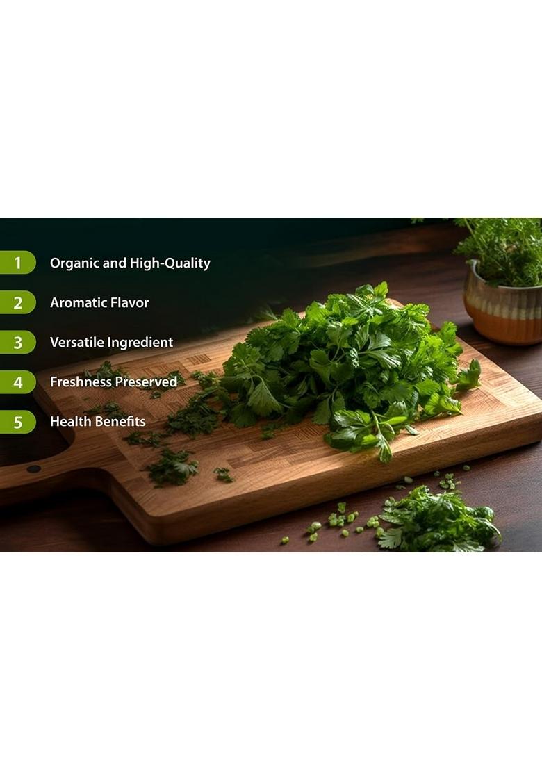 B & C Agri Solutions Organic Dried Green Coriander Leaf Powder (75gm)